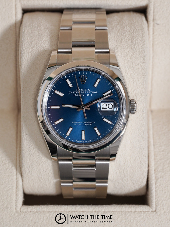 Rolex Datejust Blue Stainless Steel 36 mm - 126200 - 2024