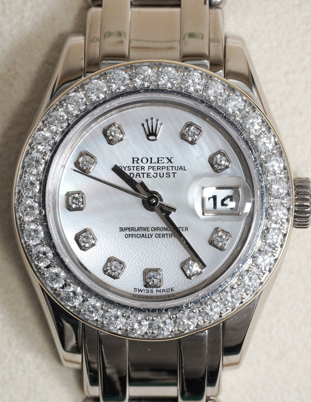 Rolex Datejust 29 80309 Pearl-Master White Gold