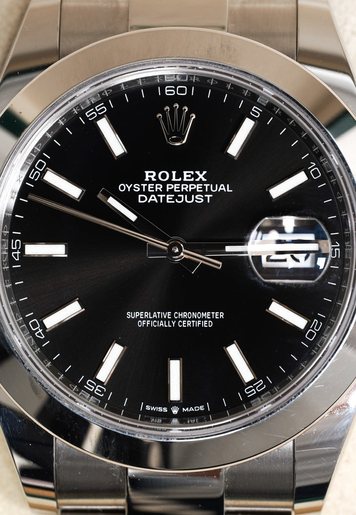 Rolex Datejust 41 Black Stainless Steel 41 mm - 126300 - 2023