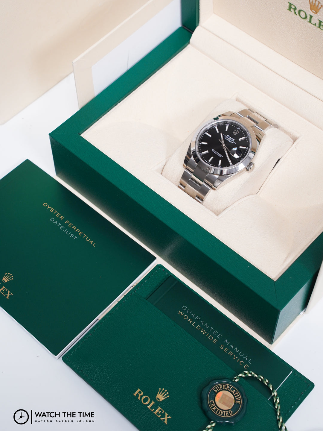 Rolex Datejust 41 Black Stainless Steel 41 mm - 126300 - 2023