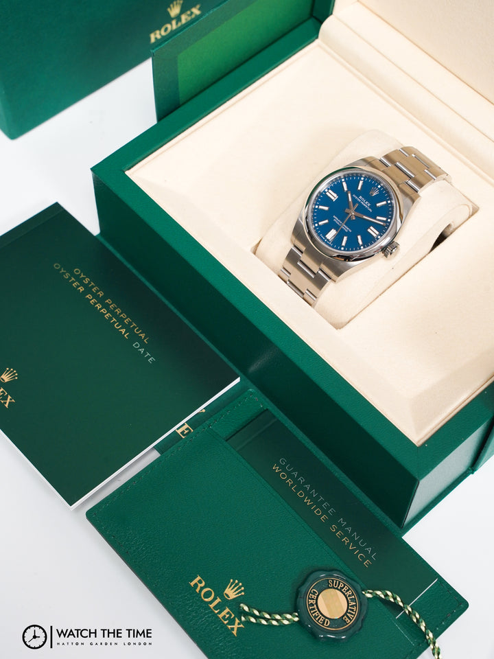 Rolex Oyster Perpetual Blue Stainless Steel 41 mm - 134300 - 2025