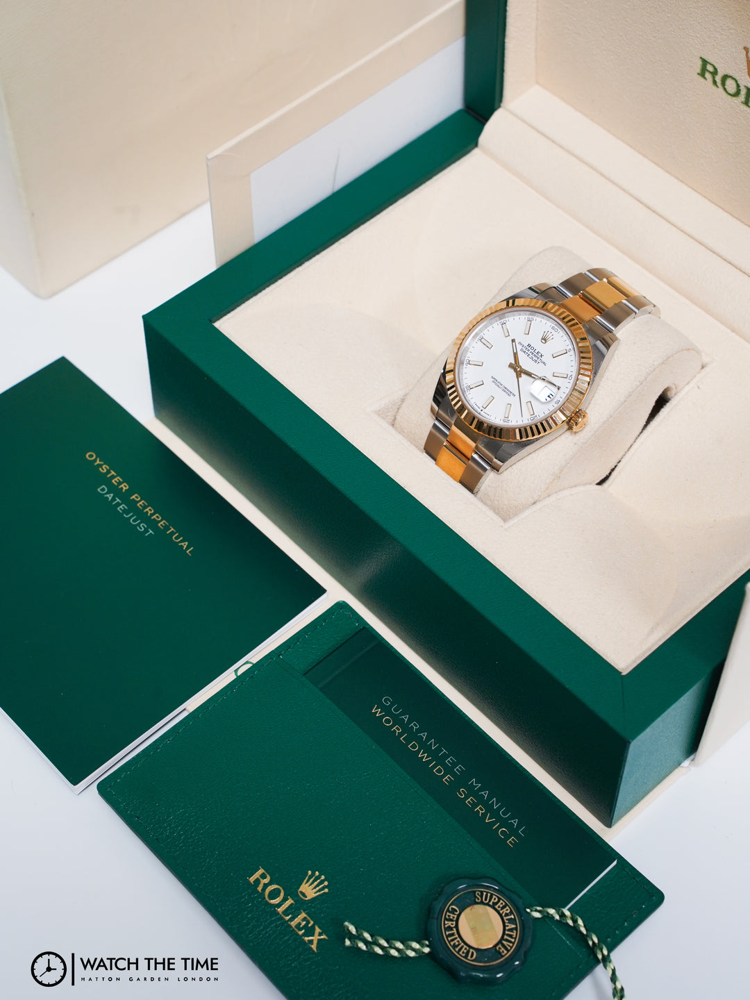 Rolex Datejust 41 White Stainless Steel Yellow Gold 41 mm - 126333 - 2023