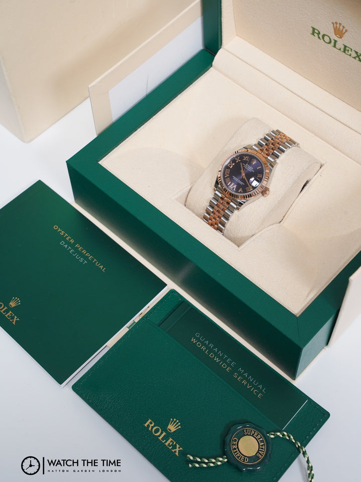 Rolex Datejust Aubergine Diamond 6 Stainless Steel Rose Gold 31 mm - 278271 - 2020