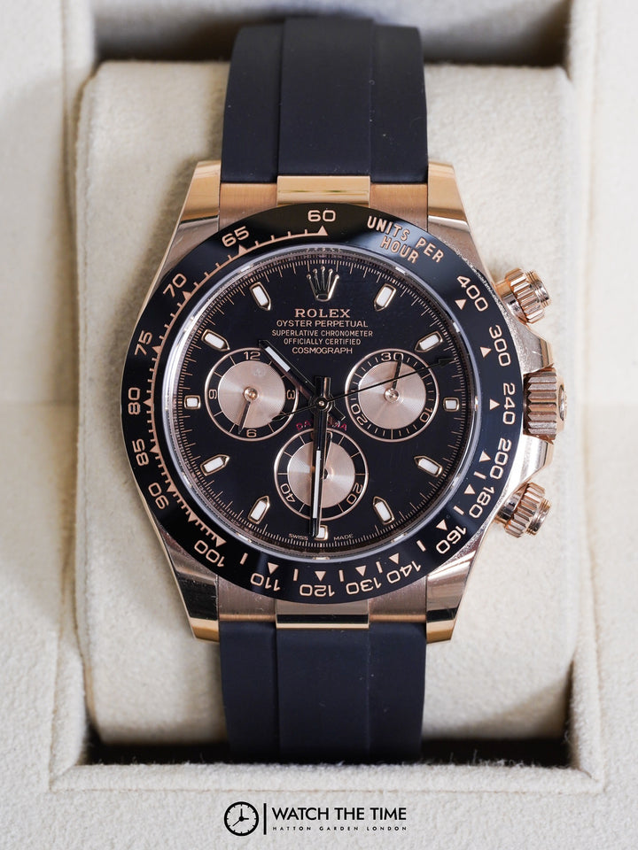 Rolex Daytona Black Chronograph Rose Gold 40mm - 116515LN - 2022