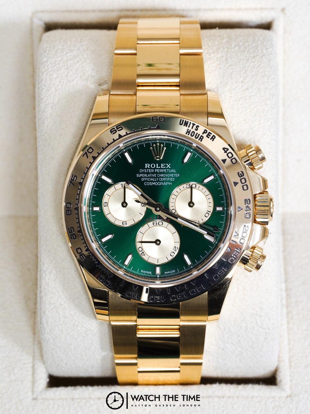 Rolex Daytona 40 126508 Green Dial Yellow Gold - 2025