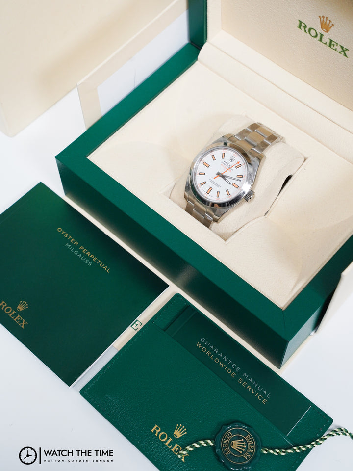 Rolex Milgauss 116400 White Dial 40 - 2021