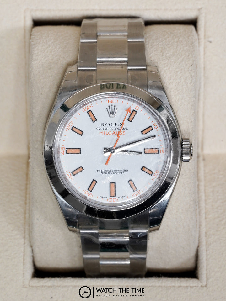 Rolex Milgauss 116400 White Dial 40 - 2021