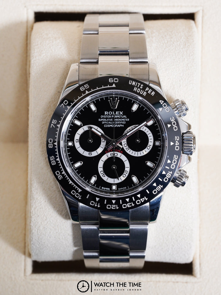 Rolex Daytona Black Chronograph Stainless Steel 40mm - 116500LN - 2017