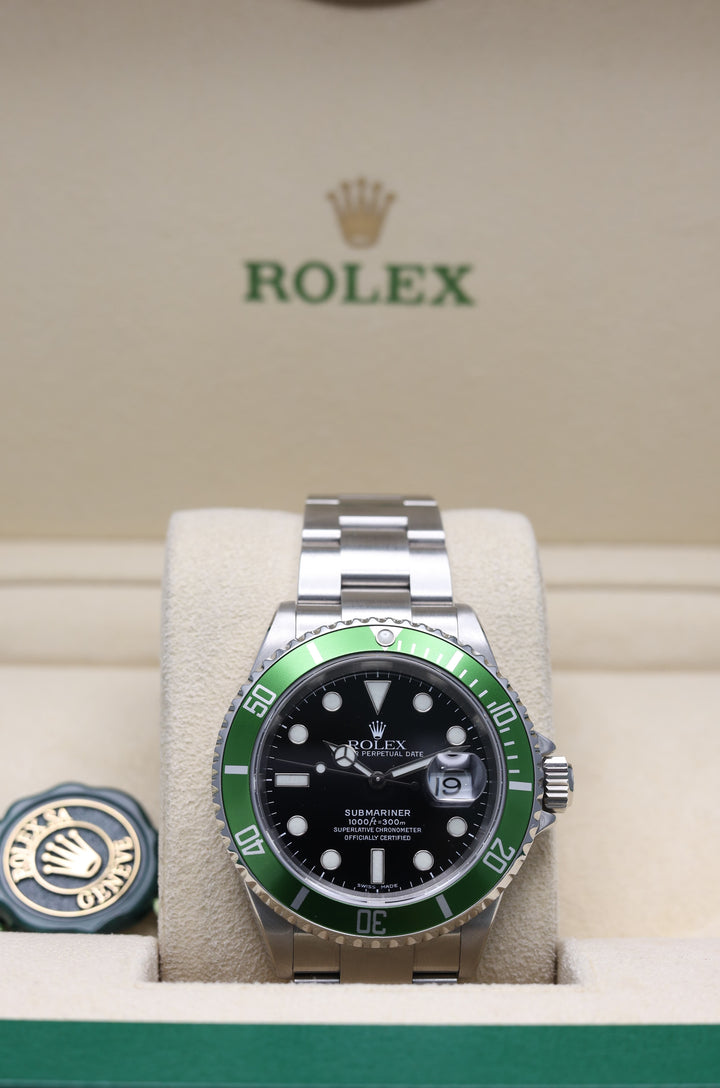 Rolex Submariner “Kermit” Stainless Steel - 16610LV