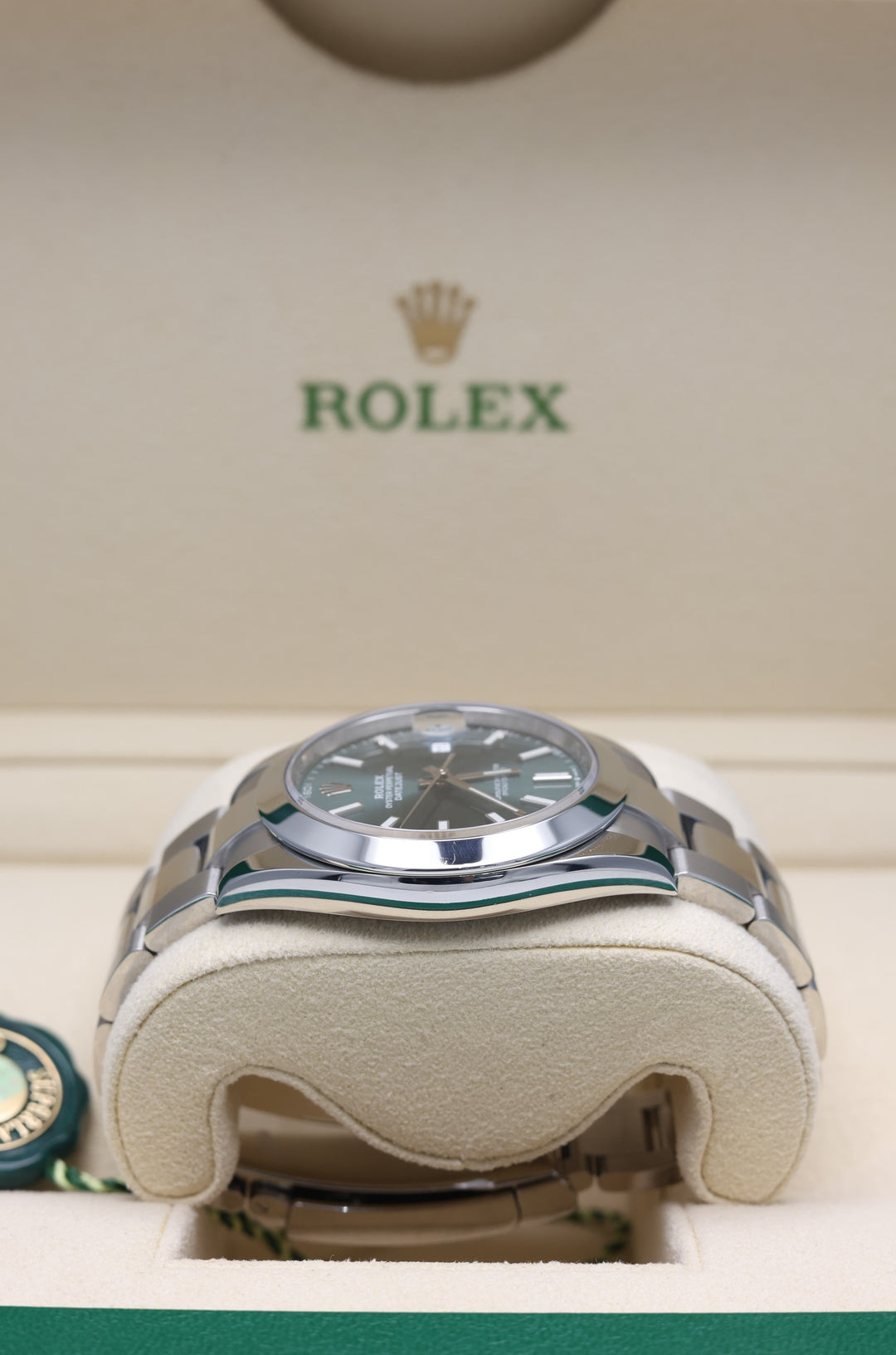 Rolex Datejust Mint Green Stainless Steel 41mm - 126300