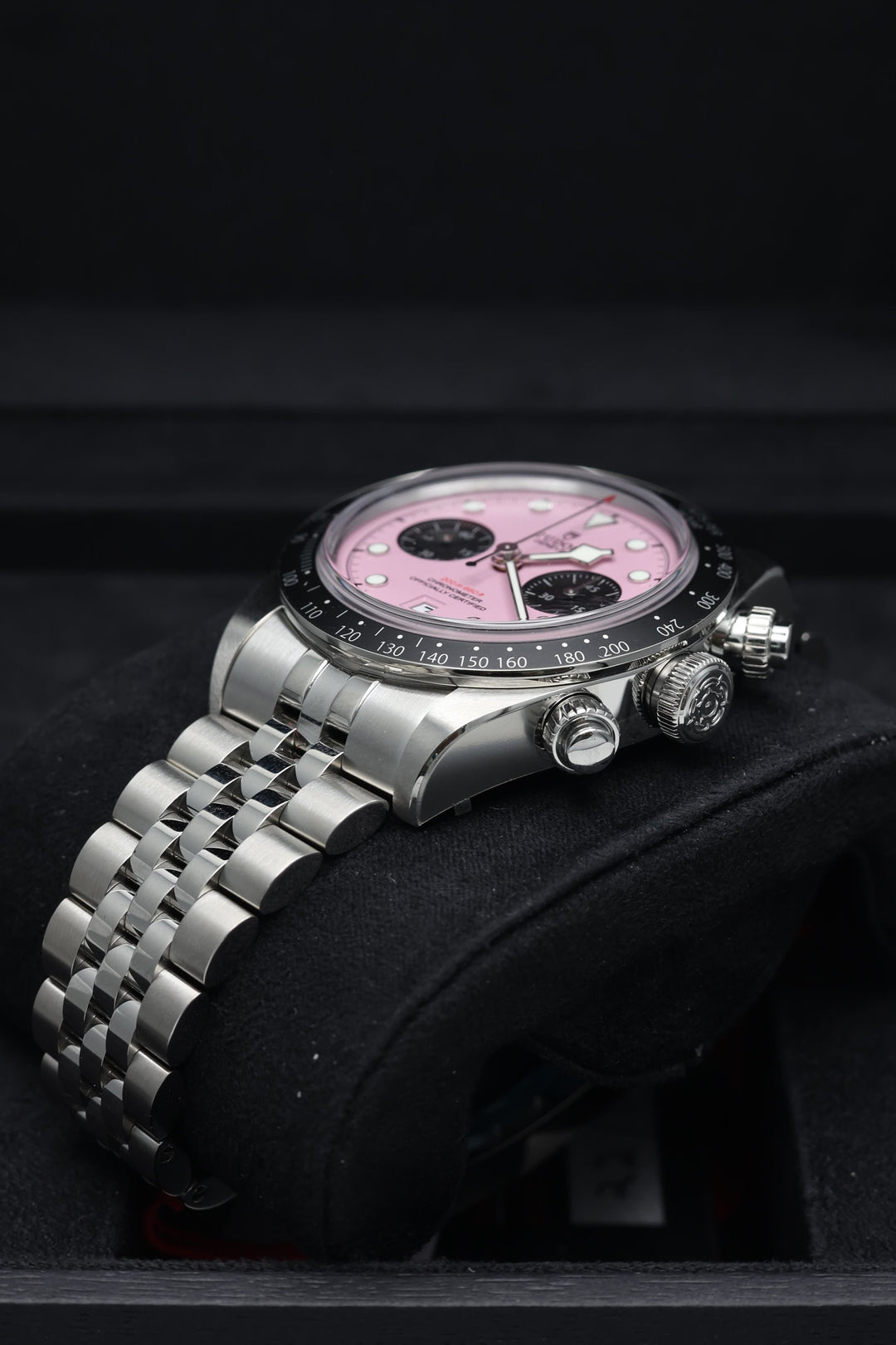 Tudor Black-Bay Chrono Pink "Inter-Miami" Stainless Steel - M79360N