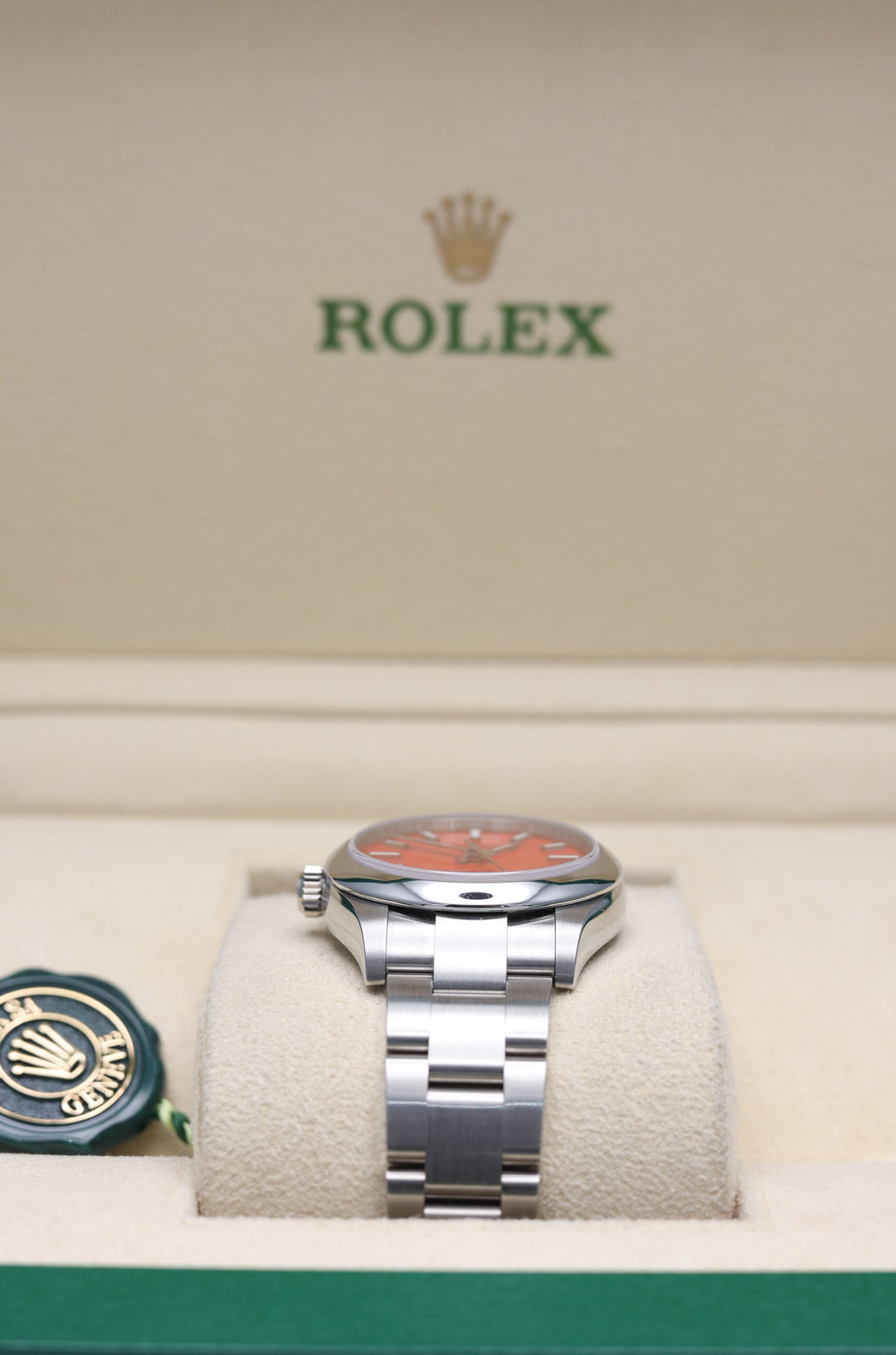 Rolex Oyster Perpetual Red Stainless Steel 31mm - 277200