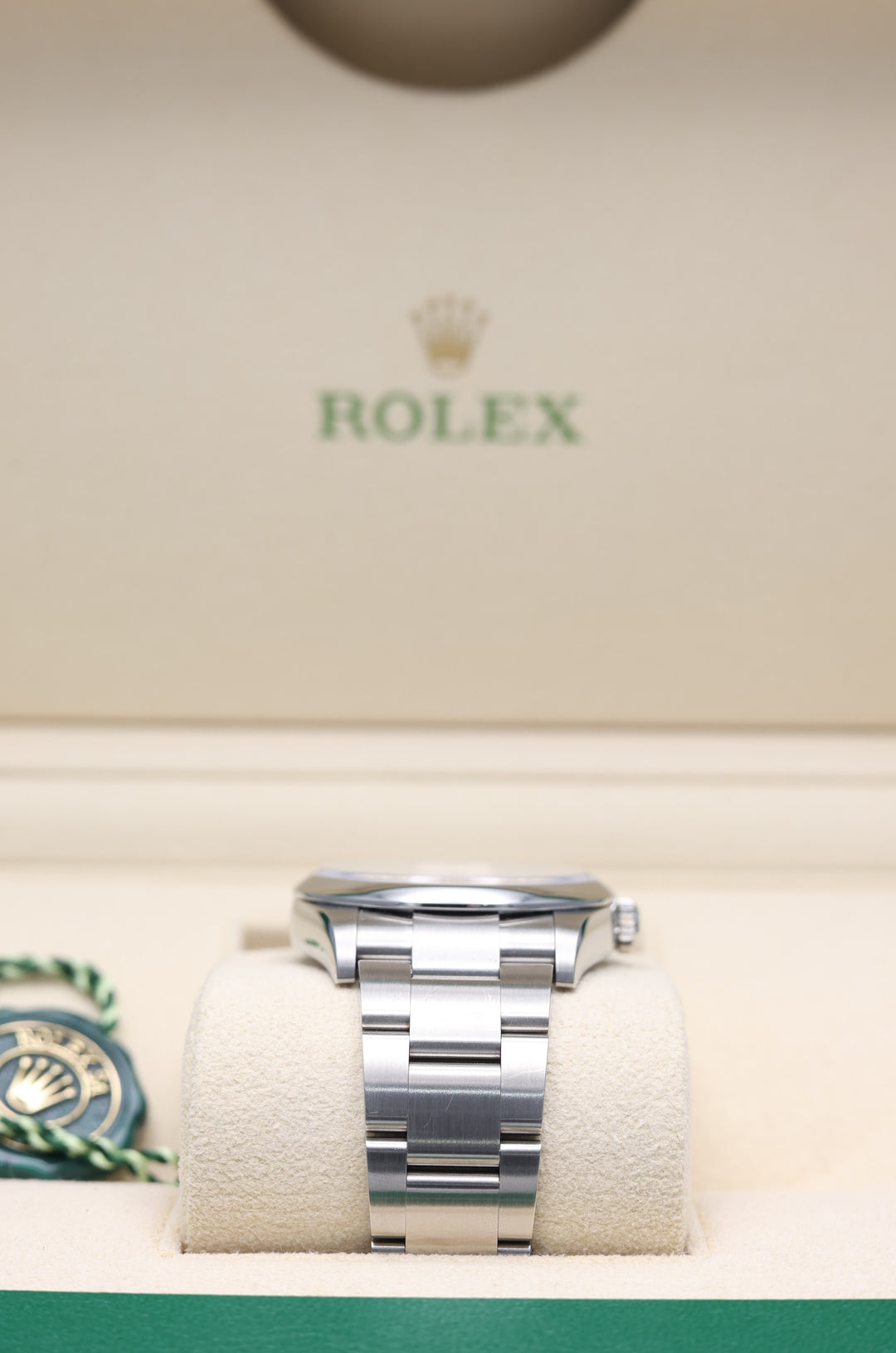 Rolex Oyster Perpetual Turquoise Blue Stainless Steel 36mm - 126000