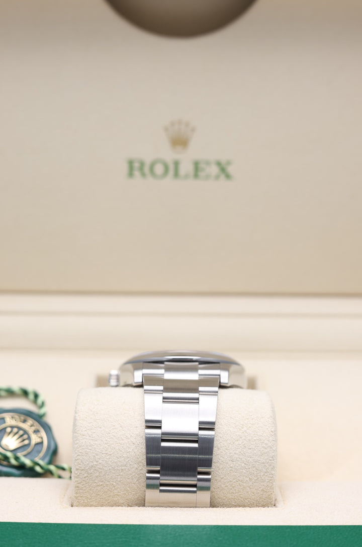 Rolex Oyster Perpetual Turquoise Blue Stainless Steel 36mm - 126000