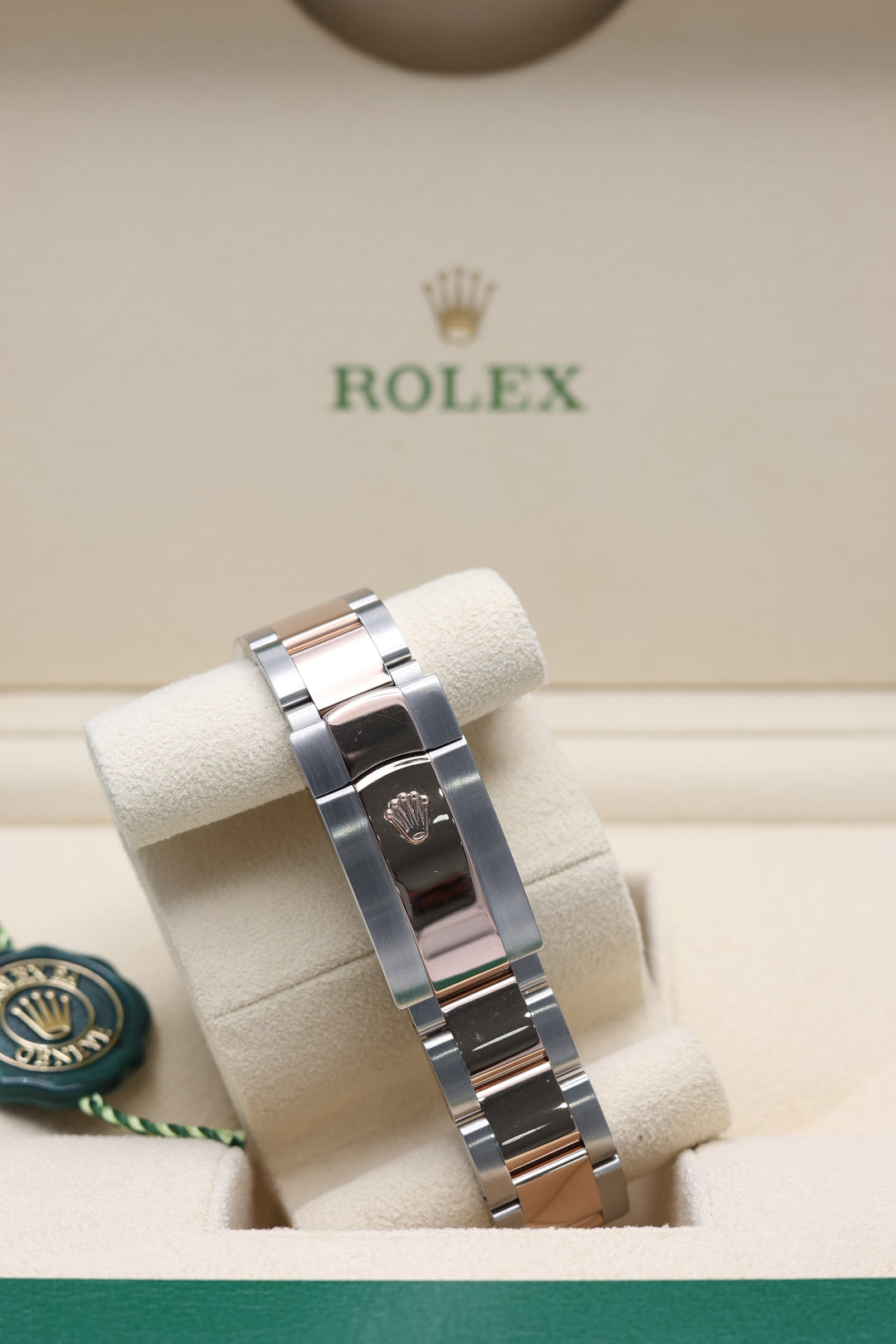 Rolex Datejust White Palm Stainless Steel & Everose Gold 36mm - 126231