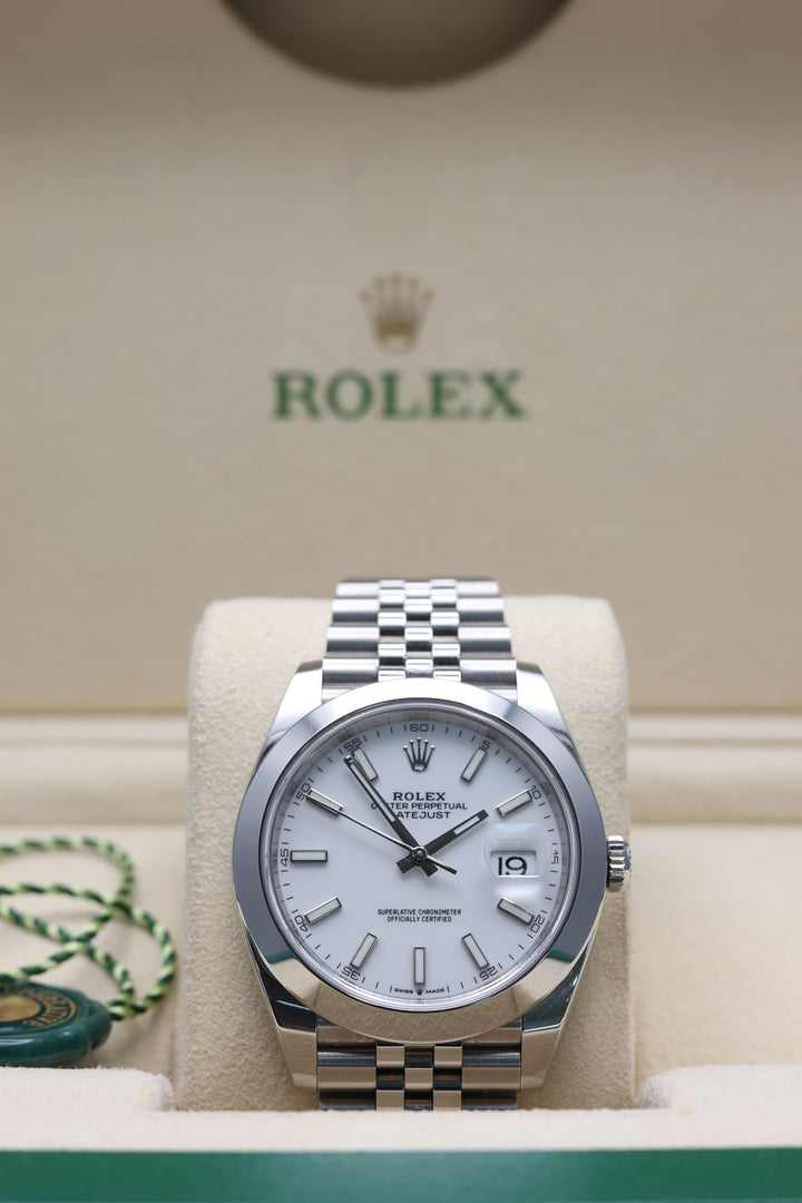 Rolex Datejust White Stainless Steel 41mm - 126300