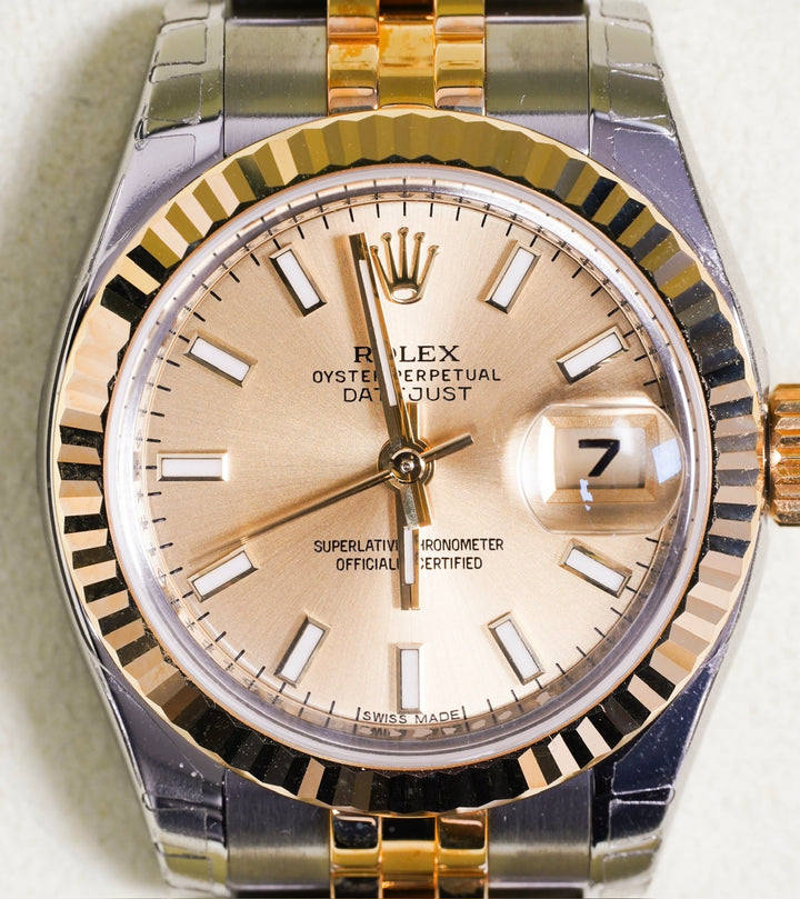 Rolex Datejust 26 179173 Champagne Stainless Steel & Yellow Gold - 2013