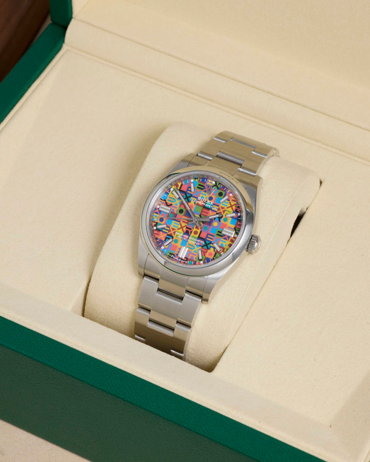 Rolex Oyster Perpetual 36 Multicoloured Jubilee-Motif Dial Stainless Steel 2026 - 126000