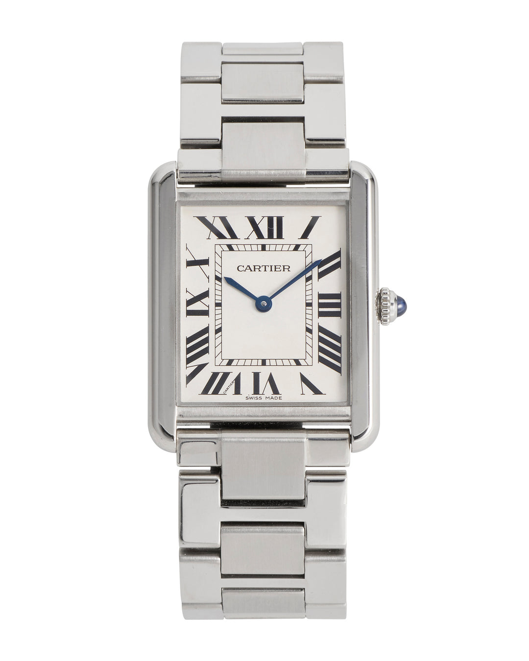 Cartier Tank Solo White Roman Stainless Steel 2020 - W5200014