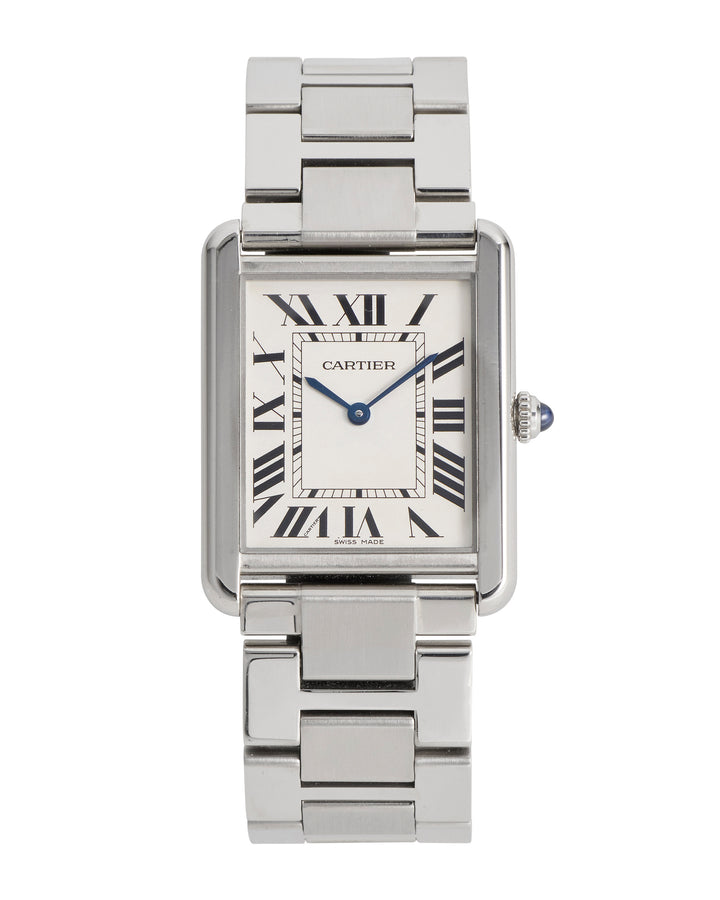 Cartier Tank Solo White Roman Stainless Steel 2020 - W5200014