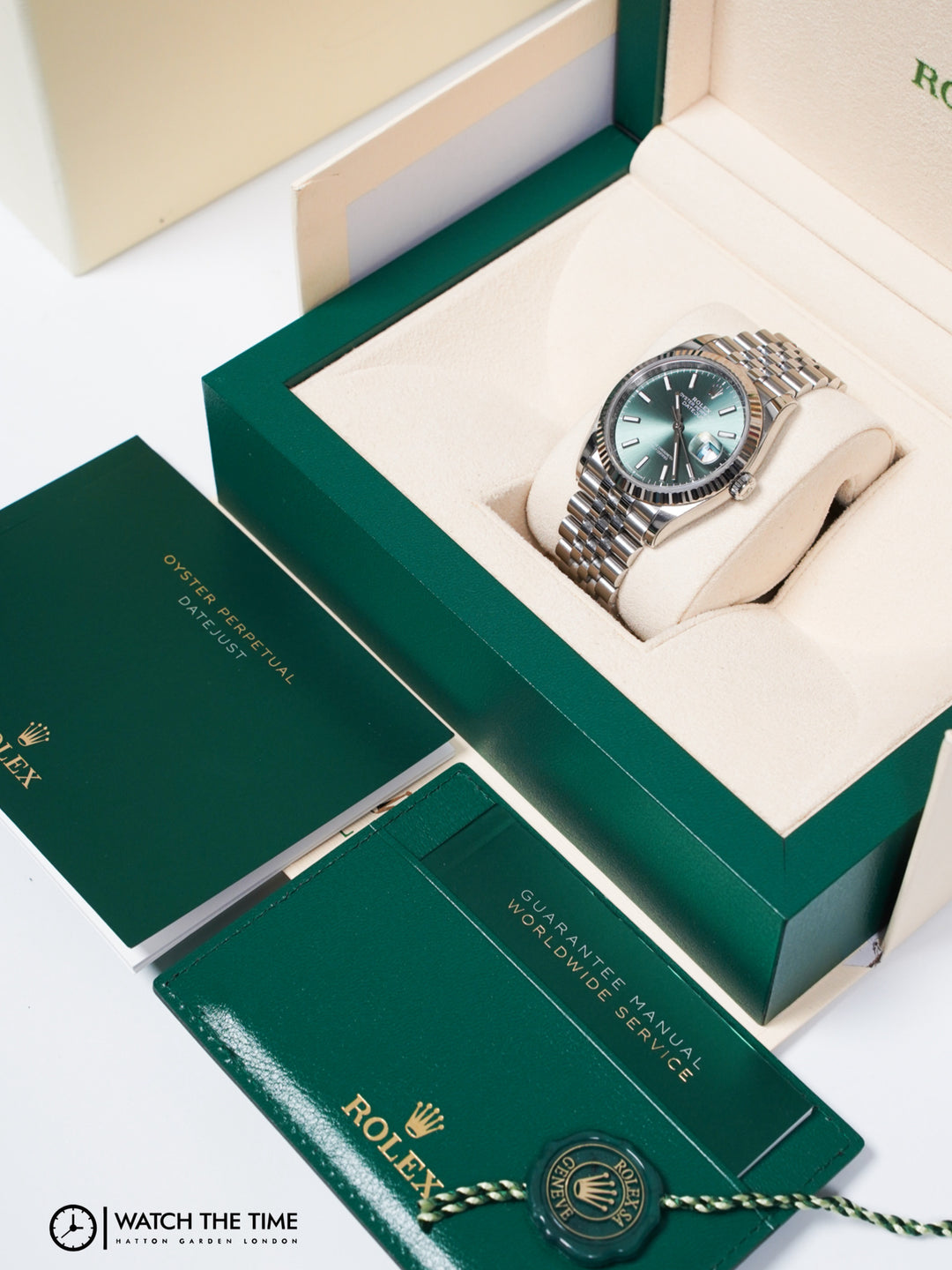 Rolex Datejust 36 126234 Mint Green Stainless Steel - 2024