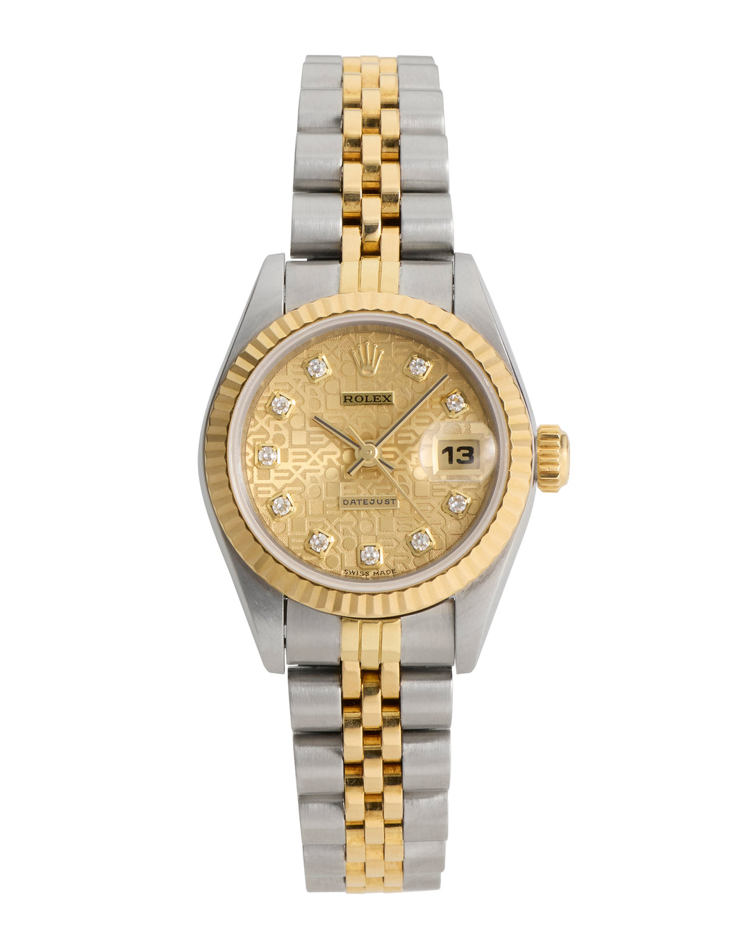 Rolex Datejust 26 Champagne Jubilee Diamond Dot Stainless Steel Yellow Gold 1998 - 69173