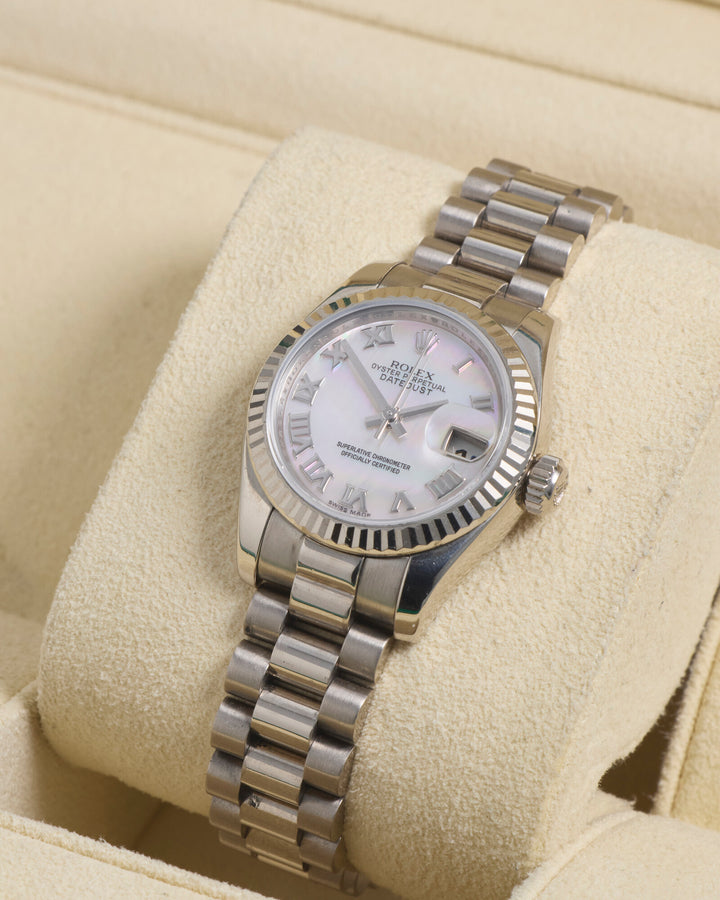 Rolex Datejust 26 Mother Of Pearl Roman White Gold 2022 - 179179