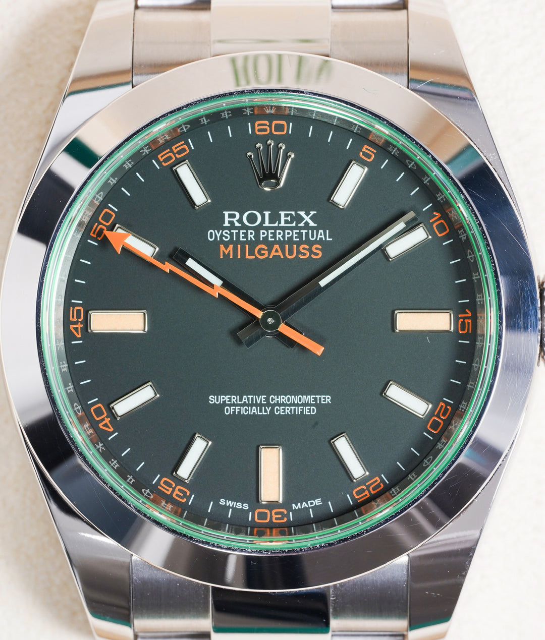 Rolex Milgauss 116400GV Black Dial Oyster Steel - 2021