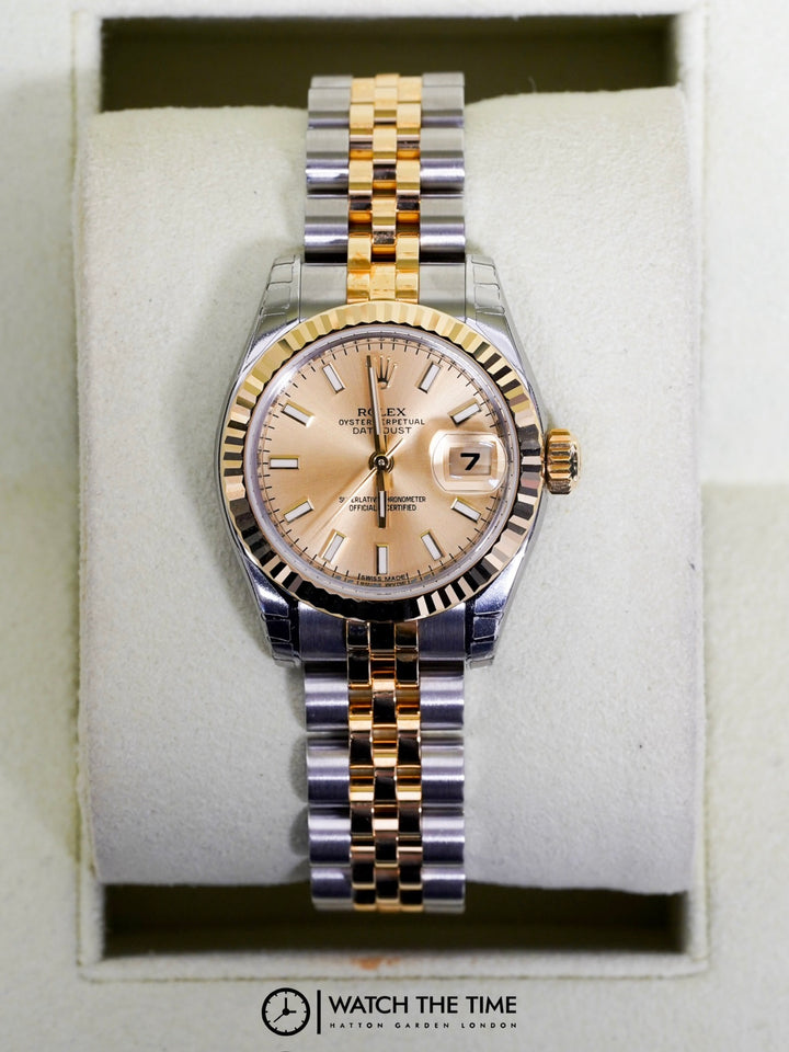 Rolex Datejust 26 179173 Champagne Stainless Steel & Yellow Gold - 2013
