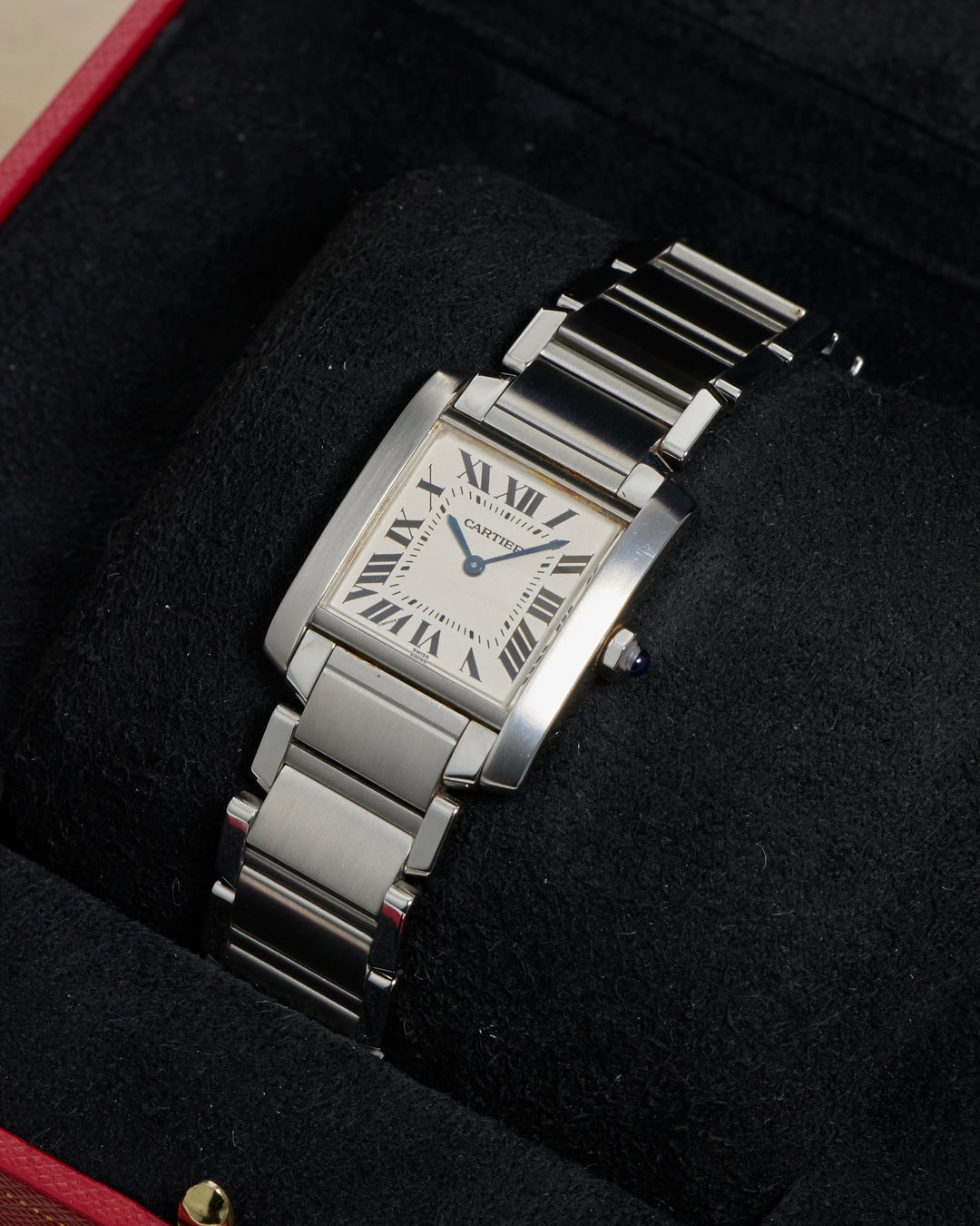 Cartier Tank Francaise White Roman Stainless Steel Unknown - 2301