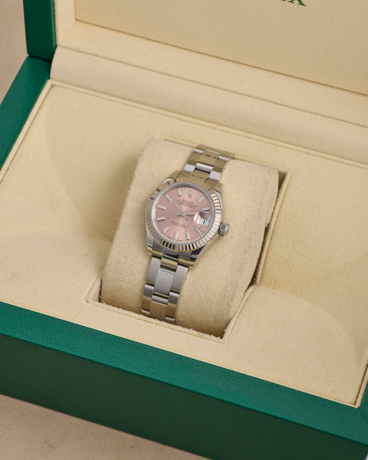Rolex Datejust 28 Pink Stainless Steel 2020 - 279174