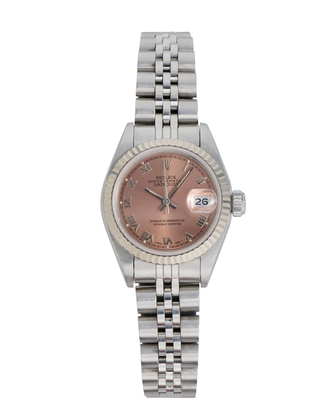 Rolex Datejust 26 Pink Stainless Steel & White Gold 1993 - 69174