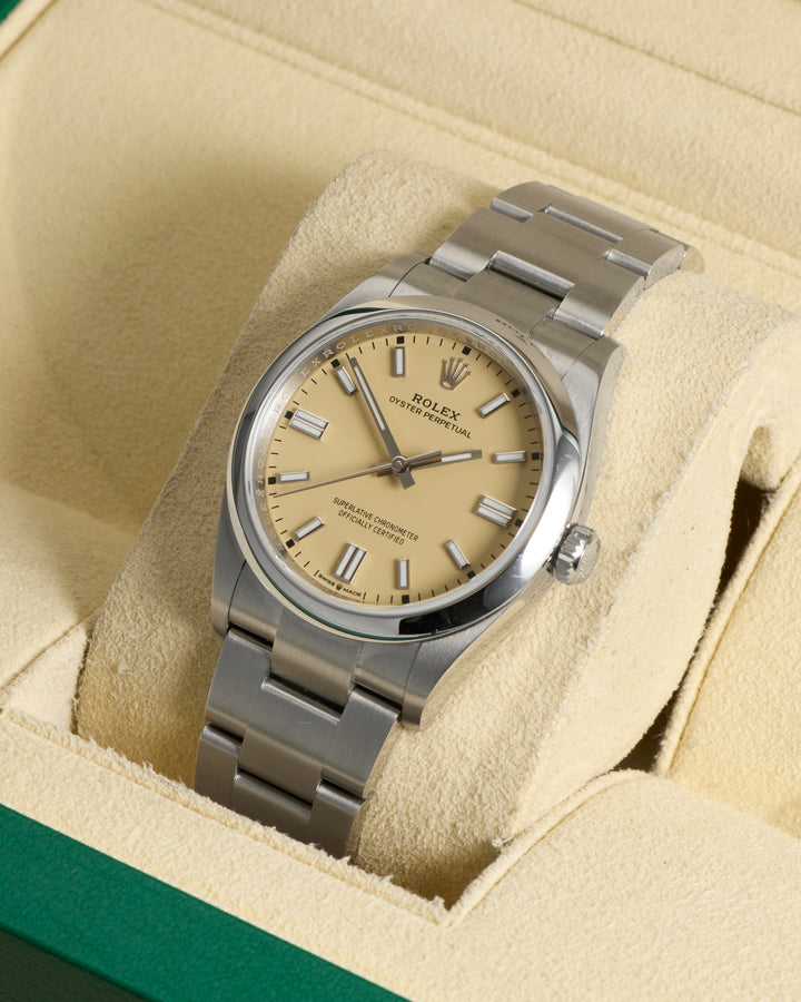 Rolex Oyster Perpetual 36 Beige Stainless Steel 2025 - 126000
