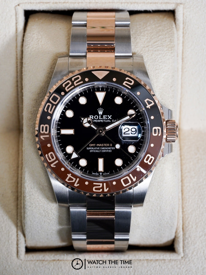 Rolex GMT-Master II Rootbeer 126711CHNR  Black Stainless Steel & Rose Gold - 2018