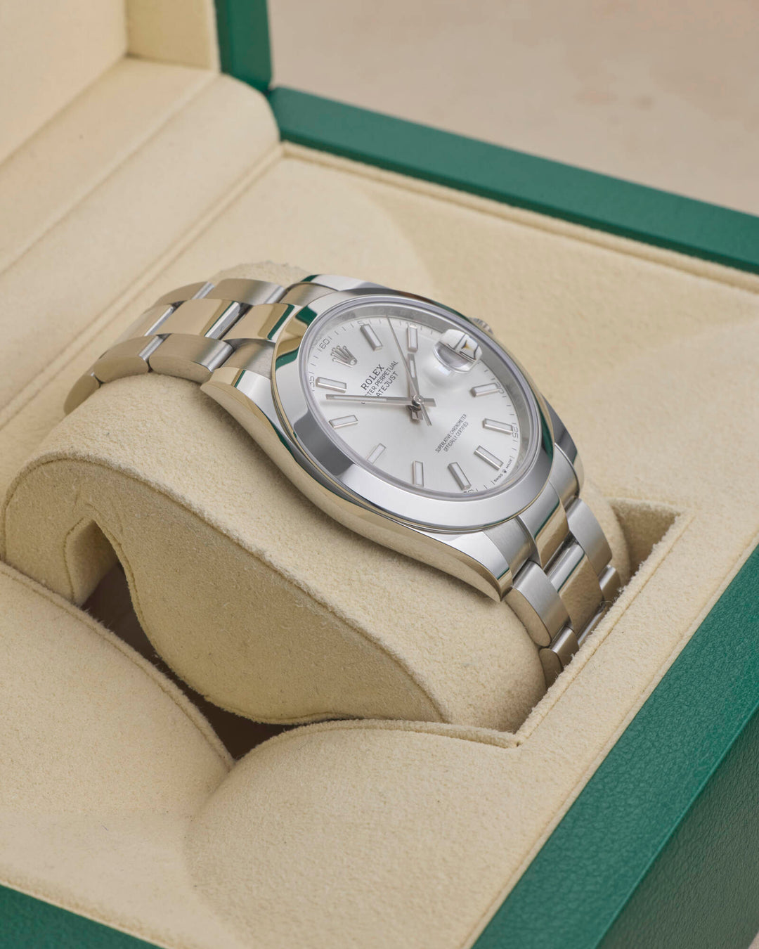 Rolex Datejust 41 Silver Baton Stainless Steel 2026 - 126300