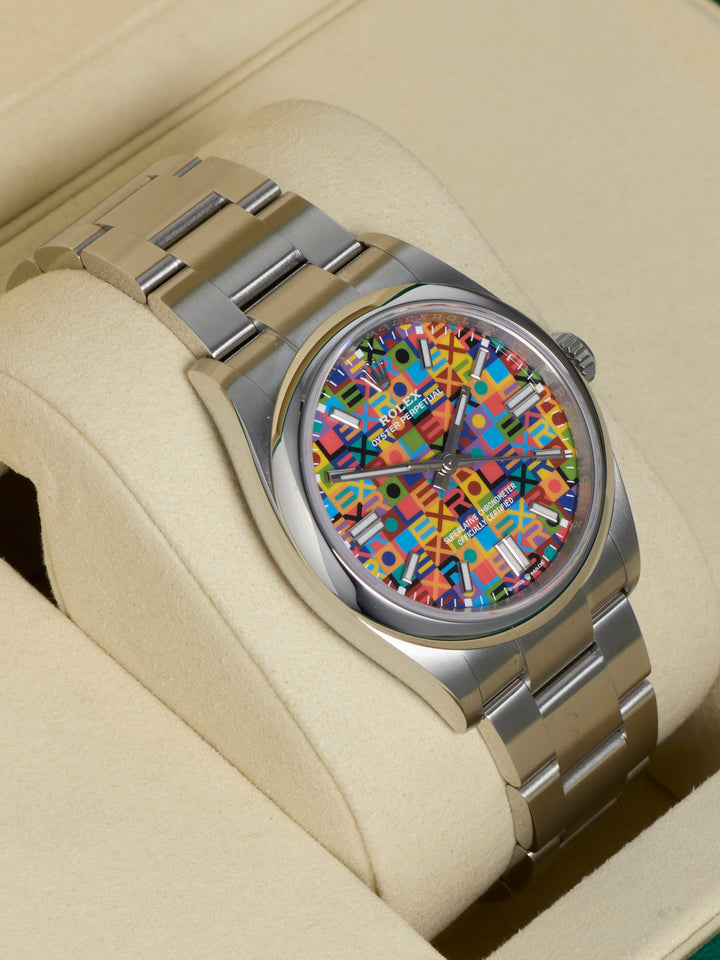 Rolex Oyster Perpetual 36 Multicoloured Jubilee-Motif Dial Stainless Steel 2026 - 126000
