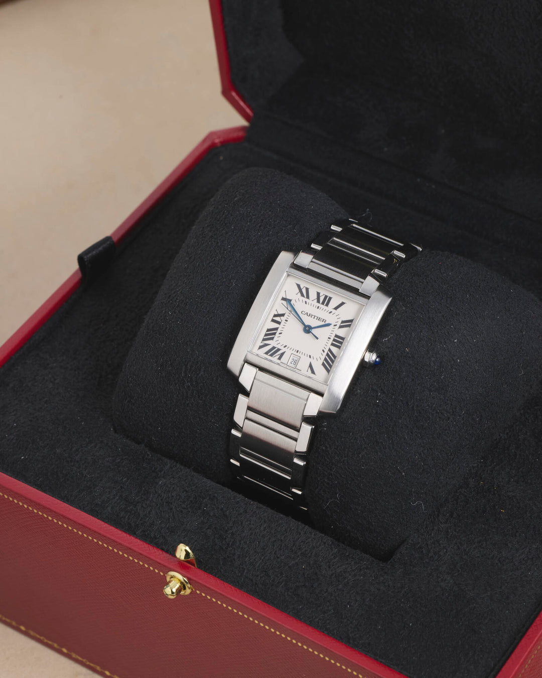 Cartier Tank Francaise 28 White Stainless Steel Unknown - W51002Q3