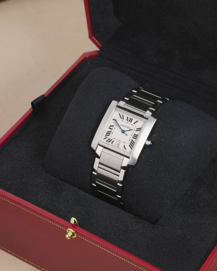 Cartier Tank Francaise 28 White Stainless Steel Unknown - W51002Q3