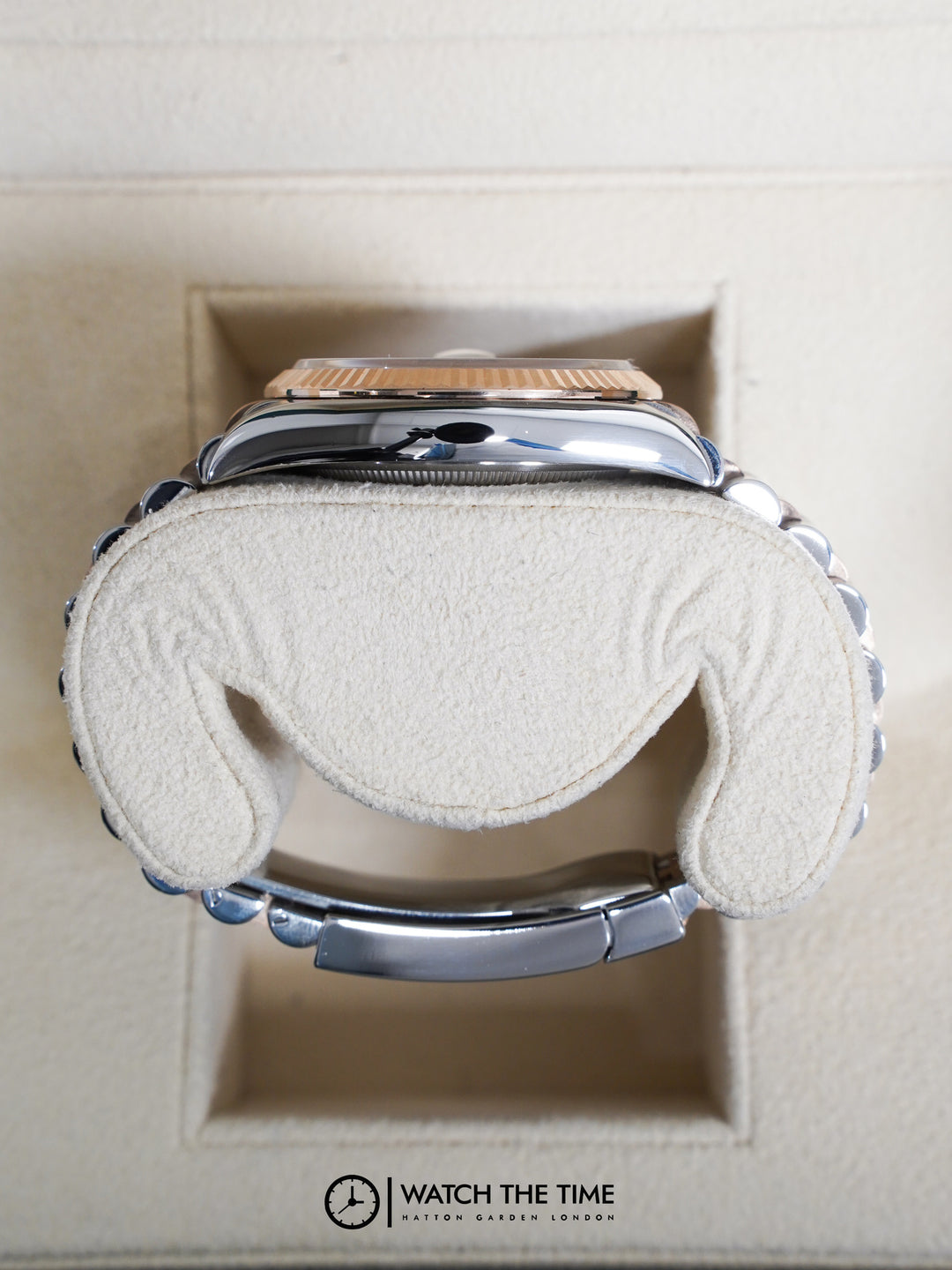 Rolex Datejust 36 126231 White Motif Dial Rose Gold & Stainless Steel - 2022