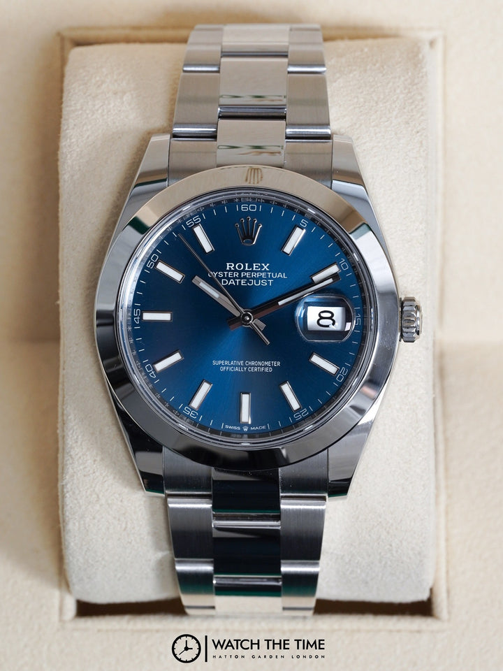 Rolex Datejust 41 126300 Blue Stainless Steel -2025