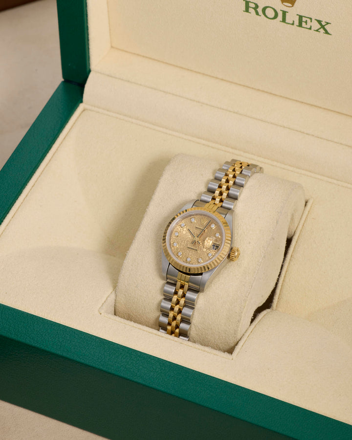 Rolex Datejust 26 Champagne Jubilee Diamond Dot Stainless Steel Yellow Gold 1998 - 69173