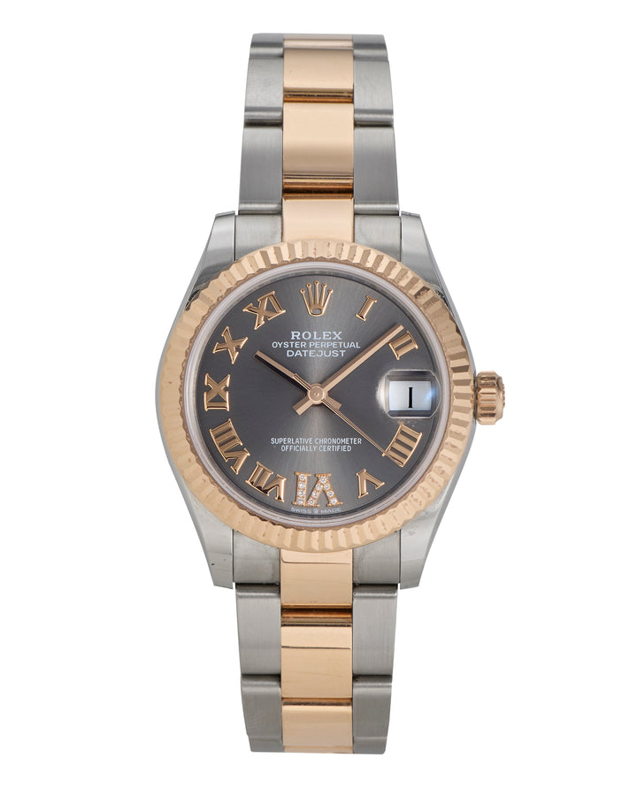 Rolex Datejust 31 Rhodium Roman Diamond 6 Stainless Steel & Rose Gold 2021 - 278271
