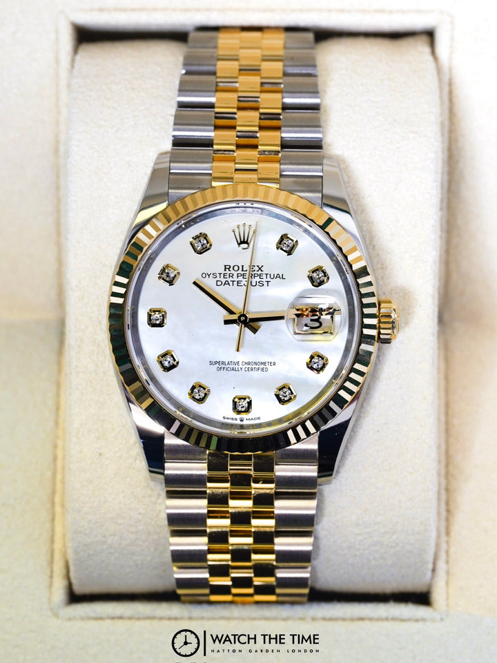Rolex Datejust 36 126233 Mother Of Pearl Diamond Stainless Steel & Yellow Gold - 2025