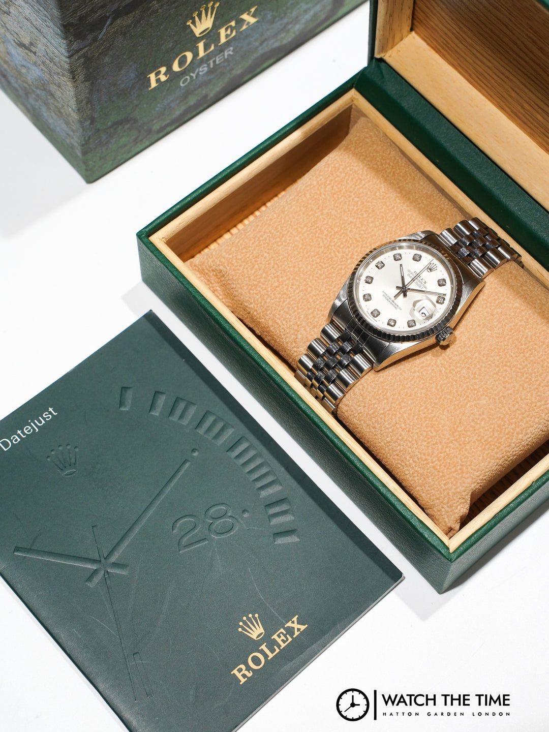 Rolex Datejust 36 116234 Silver Diamond Stainless Steel