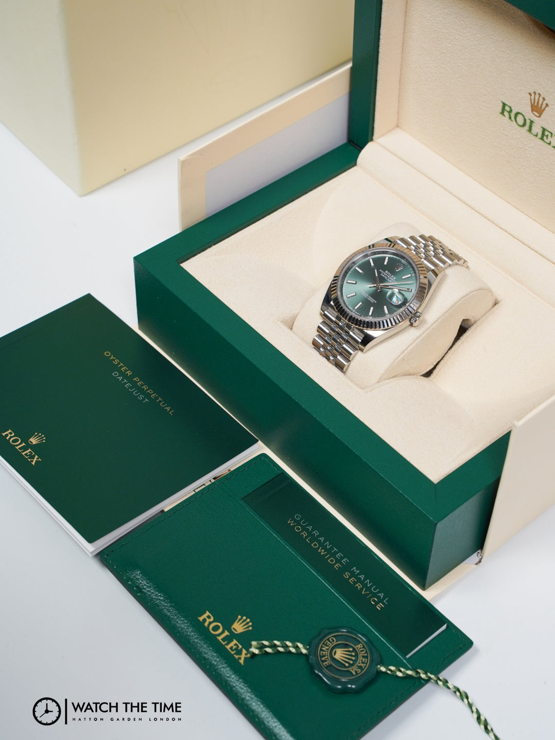 Rolex Datejust 41 126334 Mint Green Stainless Steel - 2023