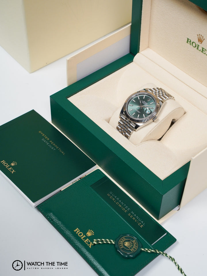 Rolex Datejust 41 126334 Mint Green Stainless Steel - 2023