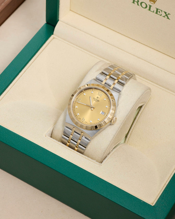 Tudor Royal 38 Champagne Diamond Dot Stainless Steel & Yellow Gold 2026 - 28503