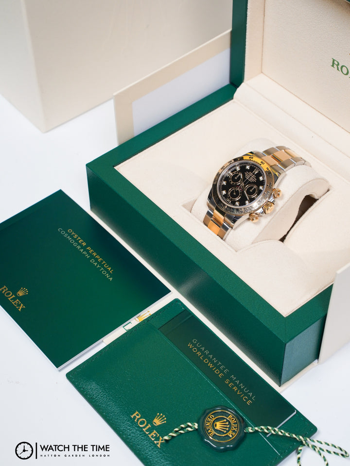Rolex Daytona 116503 Black Diamond Stainless Steel & Yellow Gold - 2018