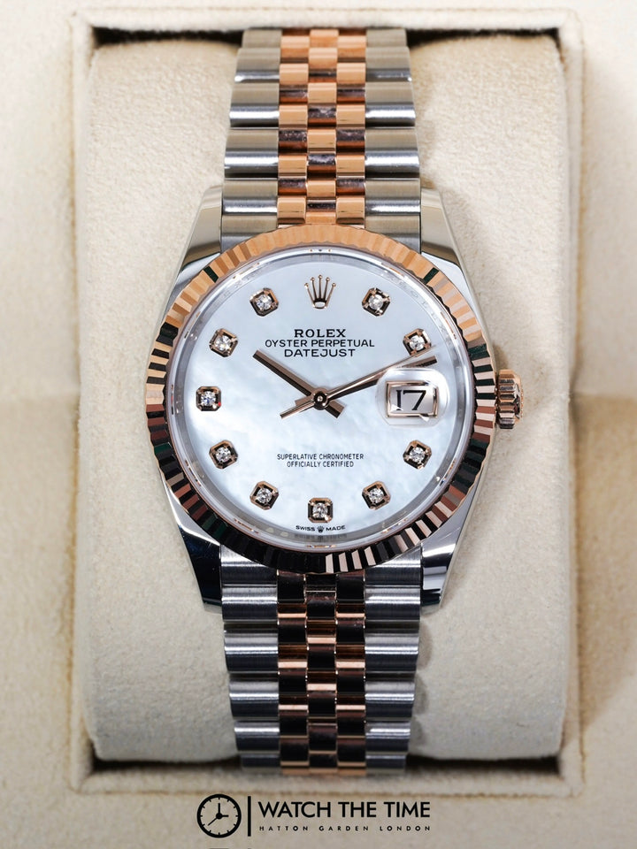 Rolex Datejust 36 126231 Mother Of Pearl Diamond Stainless Steel - 2023
