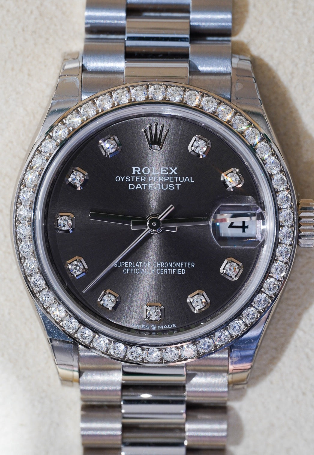Rolex Datejust Rhodium Diamond White Gold 31 mm - 278289RBR